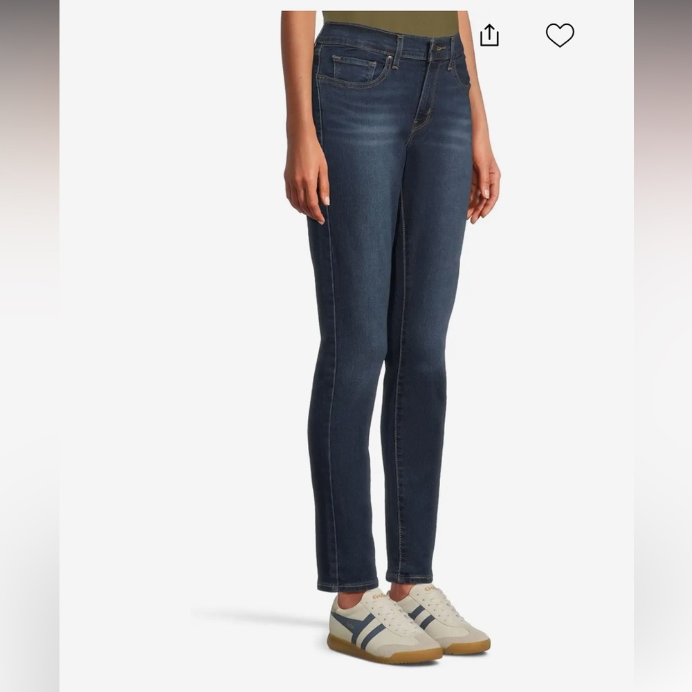 Levi’s GUC 535 Mid-Rise Super Skinny Jeans Size 31 in Medium Indigo Wash - Picture 3 of 14